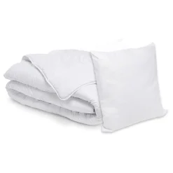 Pack couette tempérée 140x200cm et oreiller moelleux 60x60cm