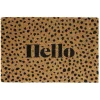 Paillasson coco rectangulaire Hello 40x60cm < Gifi Online