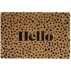 Paillasson coco rectangulaire Hello 40x60cm < Gifi Online