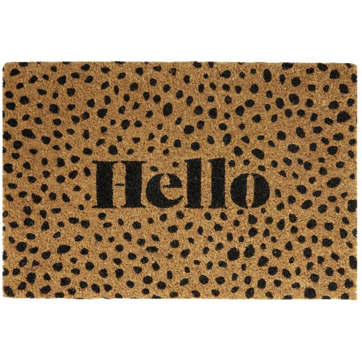 Paillasson coco rectangulaire Hello 40x60cm < Gifi Online
