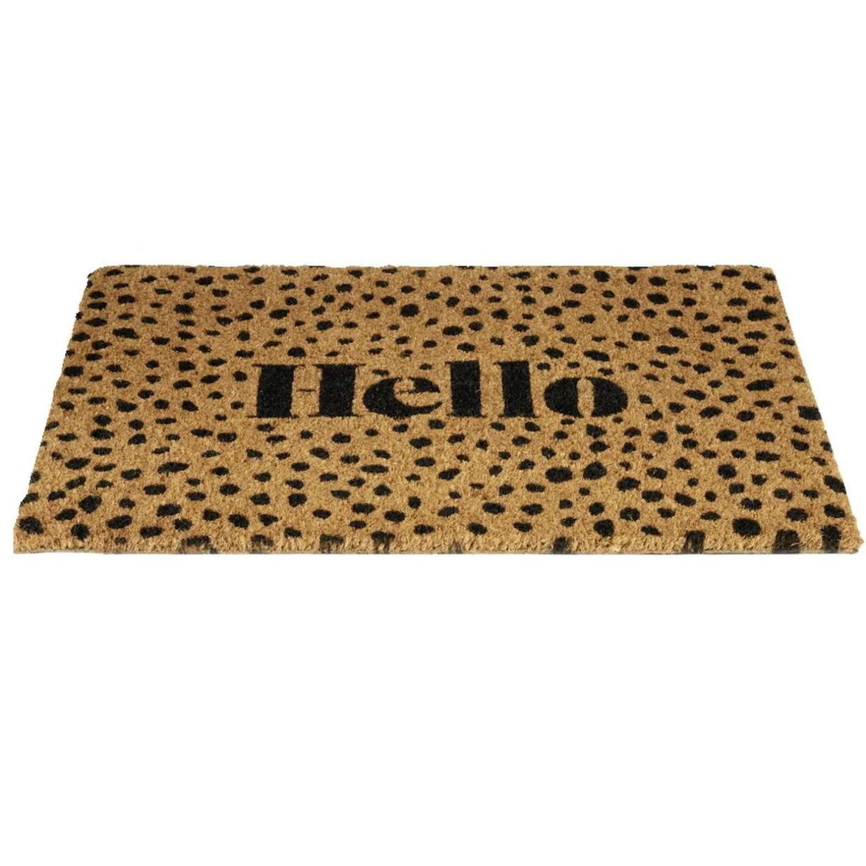 Paillasson coco rectangulaire Hello 40x60cm < Gifi Online
