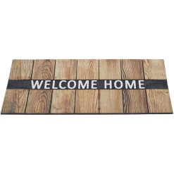 Paillasson grattant antidérapant Welcome Home effet bois 75x45 cm < Gifi Sale