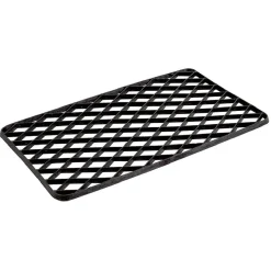 Paillasson grille caoutchouc essuie-pieds noir < Gifi Online