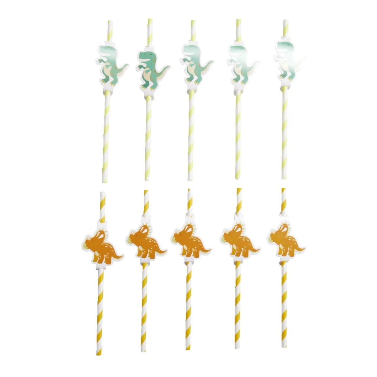 Paille décor dinosaure x10 < Gifi Sale