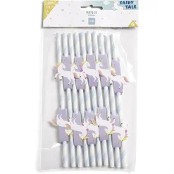 Paille décor fée licorne x10 < Gifi Best