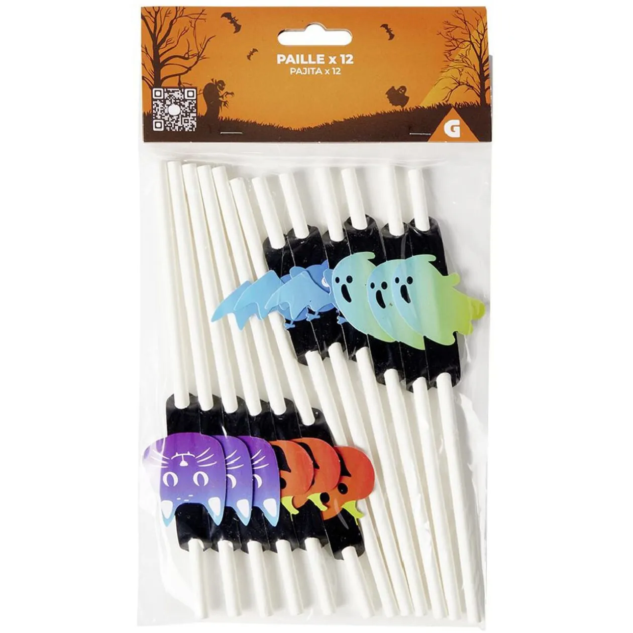 Paille Halloween x12