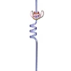 Paille réutilisable Halloween x4 Stitch Disney spirale violet L25cm