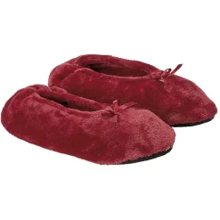 Paire de Chaussons ballerines noire blanc ou rouge
