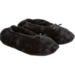 Paire de Chaussons ballerines noire blanc ou rouge