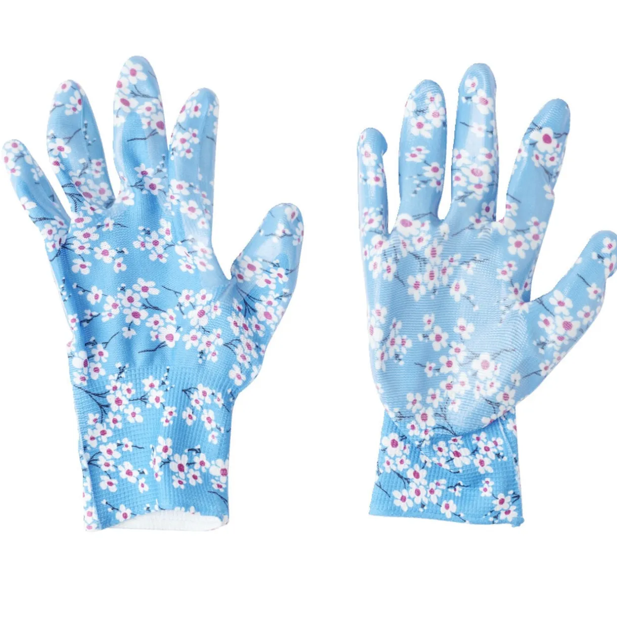 Paire de gants jardin motif floral 13x24cm (3 modèles) < Gifi Outlet