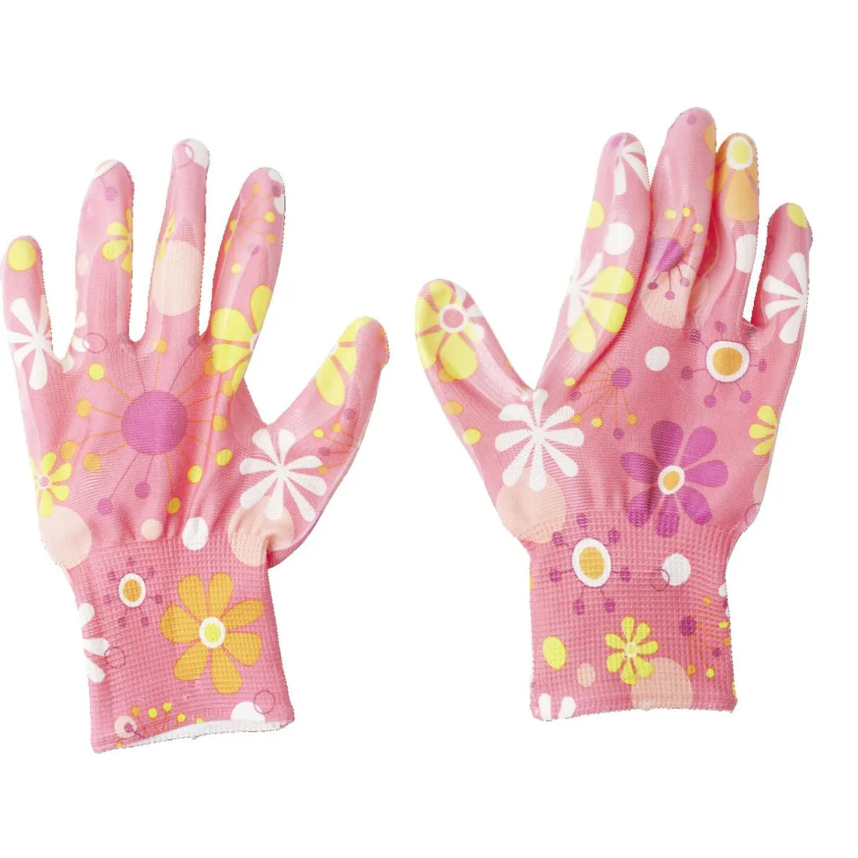 Paire de gants jardin motif floral 13x24cm (3 modèles) < Gifi Outlet