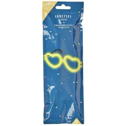 Paire de lunettes lumineuse en forme de coeur