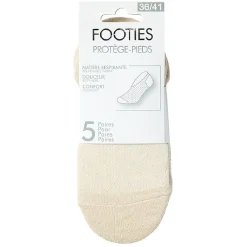 Paires de chaussettes invisible x5 femme beige < Gifi Clearance