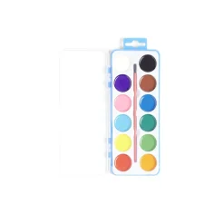Palette de peinture avec pinceau 12 couleurs < Gifi Hot