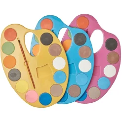 Palette de peinture 12 couleurs + 1 pinceau