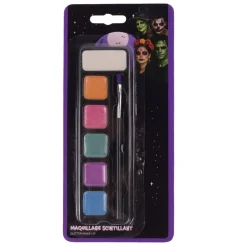 Palette maquillage festif pailleté 6 couleurs