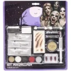 Palette maquillage Halloween kit avec faux sang 5 couleurs et accessoires