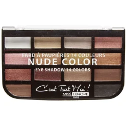 Palette Ombre paupière x14 teintes chocolat brun n°01