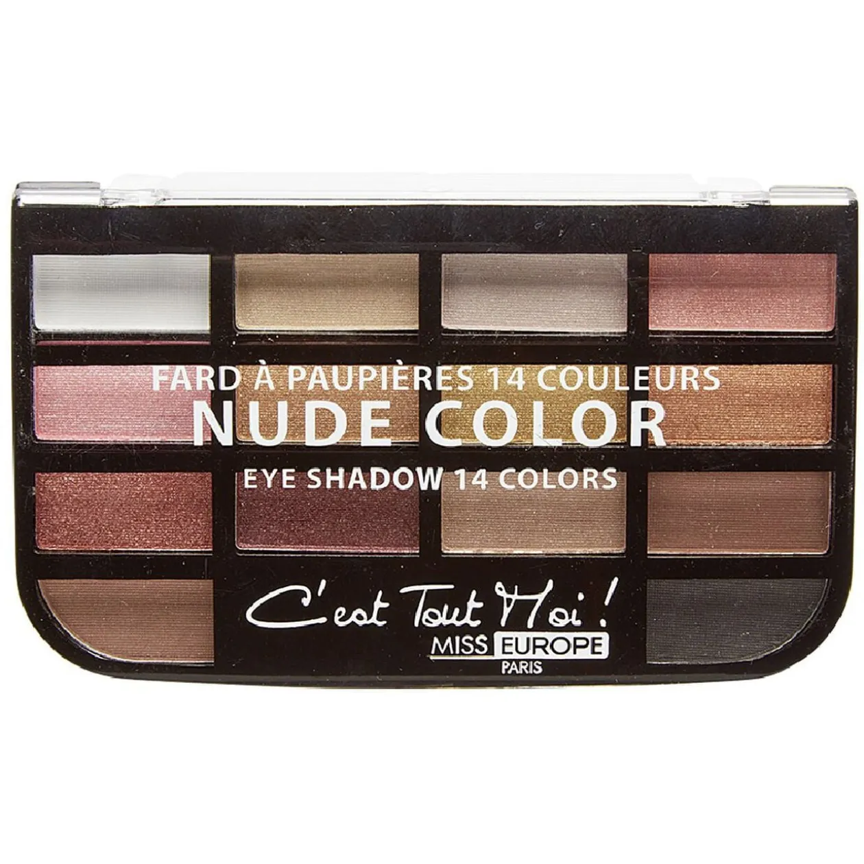 Palette Ombre paupière x14 teintes chocolat brun n°01