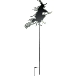 Pancarte décoration extérieure Halloween métal gris H91cm