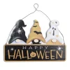 Pancarte en bois Happy Halloween à suspendre 37xH25cm < Gifi Sale