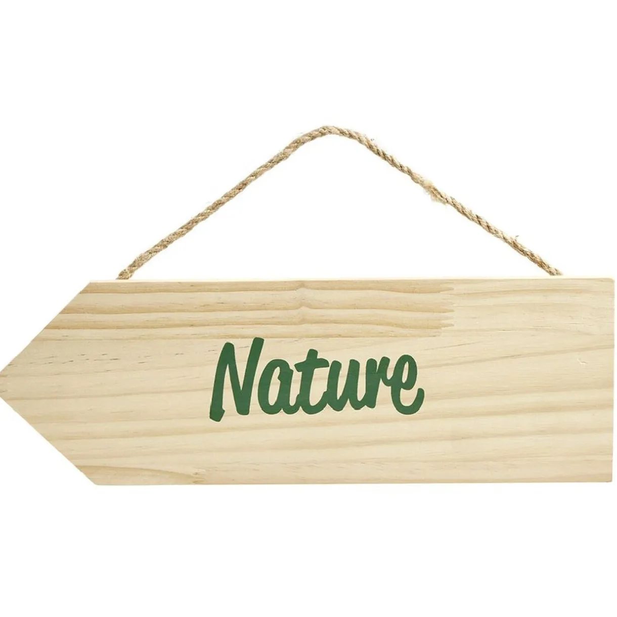 Pancarte en bois à suspendre avec message L30xH10cm < Gifi New