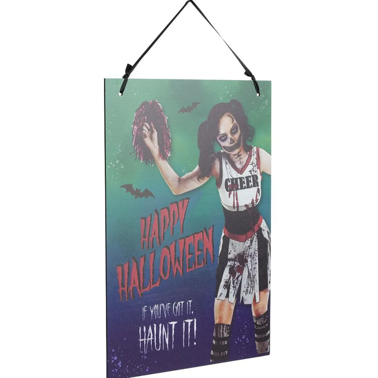 Pancarte Halloween bal de promo zombie à suspendre métal < Gifi Clearance