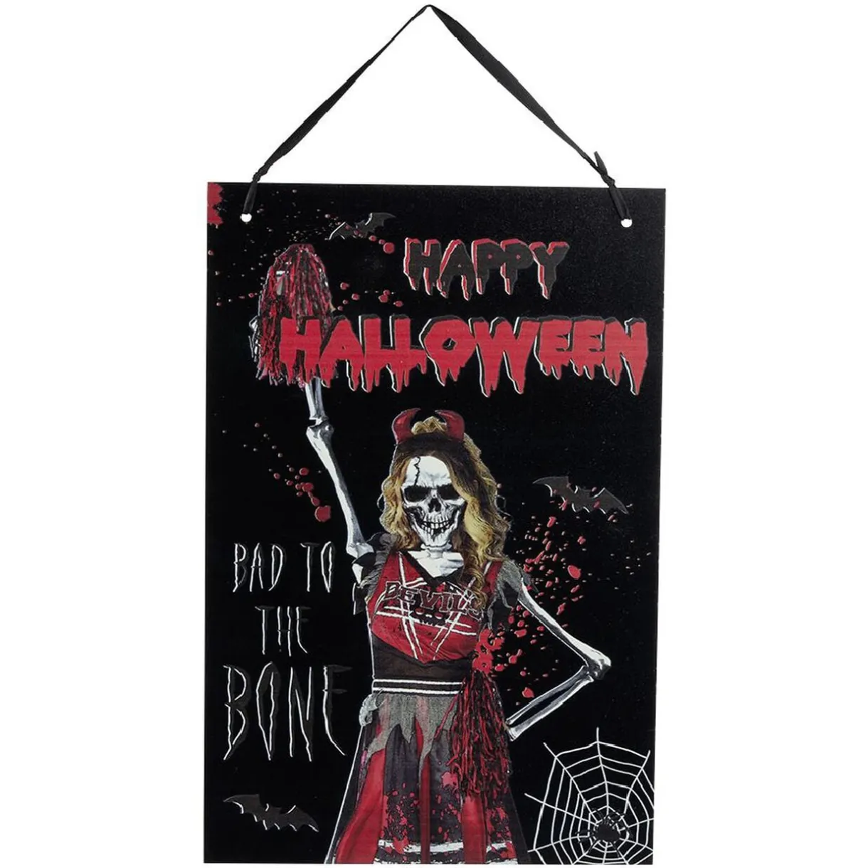 Pancarte Halloween bal de promo zombie à suspendre métal < Gifi Clearance