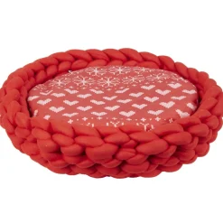 Panier de couchage avec galette rouge < Gifi New