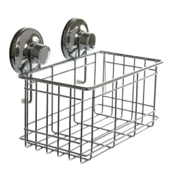 Panier de douche à ventouse inox < Gifi Discount