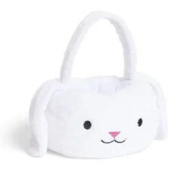 Panier de Pâques peluche lapin blanc < Gifi