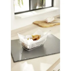 Panier de présentation en inox 24x10xH5,5cm