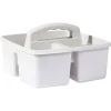 Panier de rangement en plastique 3 compartiments 23x23xH9 cm