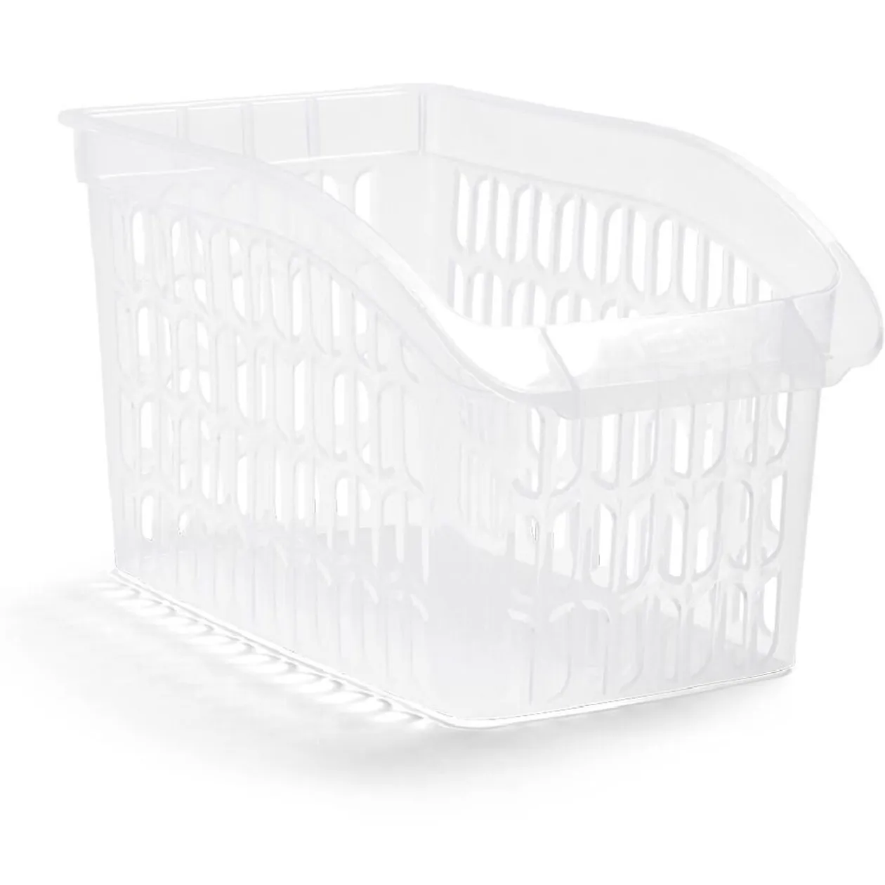 Panier de rangement en plastique transparent 30x18xH.17,5cm