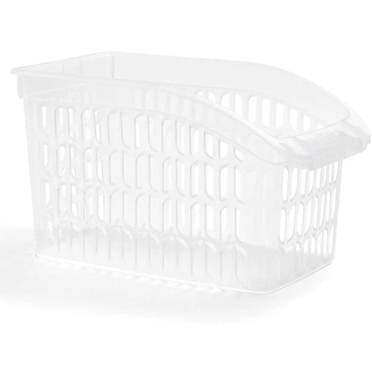 Panier de rangement en plastique transparent 30x18xH.17,5cm