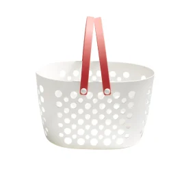 Panier de rangement plastique blanc ajouré 31x21xH19cm - 3 modèles < Gifi New