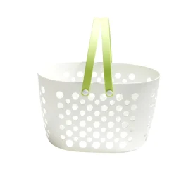 Panier de rangement plastique blanc ajouré 31x21xH19cm - 3 modèles < Gifi New