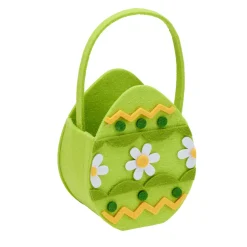 Panier en feutrine Pâques 15x7xH14,5cm (5 modèles)