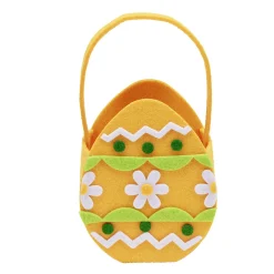 Panier en feutrine Pâques 15x7xH14,5cm (5 modèles)