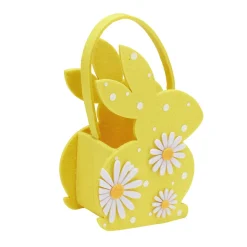 Panier en feutrine Pâques 15x7xH14,5cm (5 modèles)
