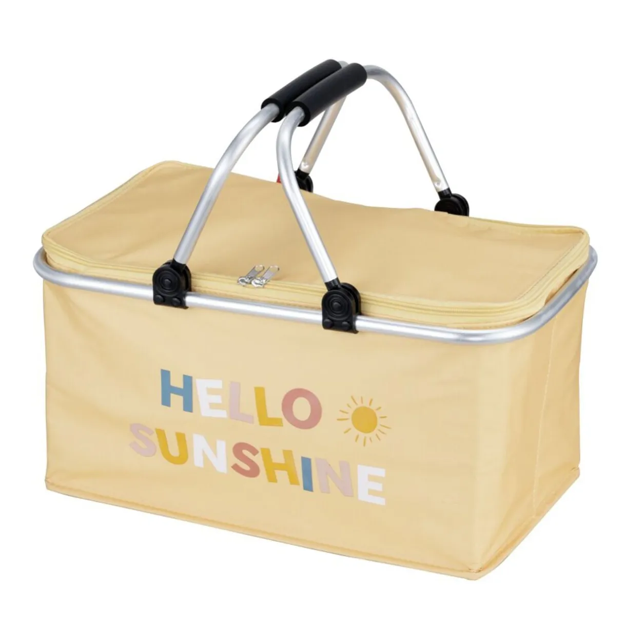 Panier fraîcheur isotherme 20L pliable alu et tissu jaune 48x27xH24cm < Gifi Sale