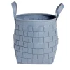 Panier à linge 29L feutrine bleu Ø32xH36cm < Gifi Hot