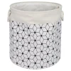 Panier à linge 72L motifs noir beige < Gifi Best