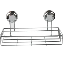 Panier serviteur de douche à ventouse inox < Gifi New