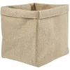 Panière Box Cube jute 31x31x31cm beige < Gifi Sale