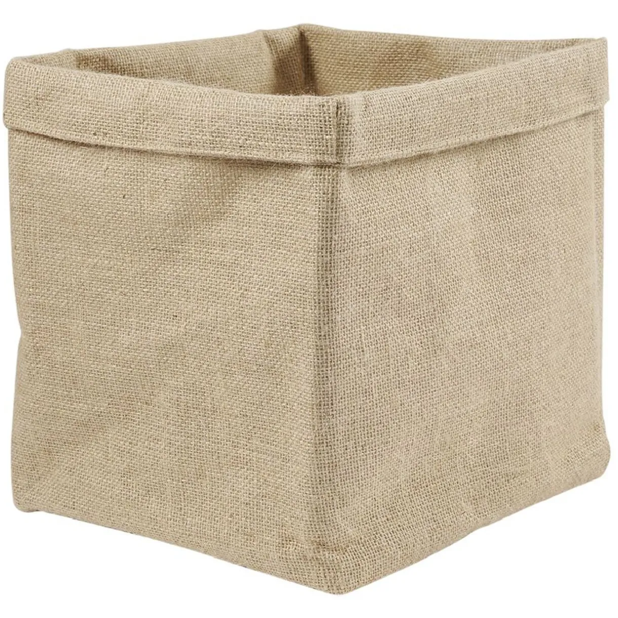 Panière Box Cube jute 31x31x31cm beige < Gifi Sale
