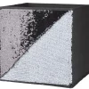 Panière Box Cube sequin noir 31x29x31cm < Gifi Discount