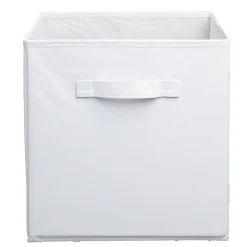Panière Box Cube 31x31x31cm blanc
