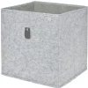 Panière Box Cube 31x29x31cm feutrine gris < Gifi Sale