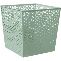 Panière Box Cube 30x30x30cm métal perforé (3 modèles)